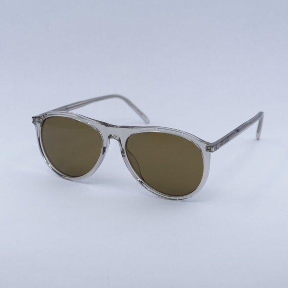 🕶️ New Saint Laurent SL667 004 Sunglasses - Transparent Beige Frame